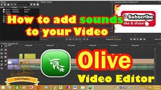 add sound to your video clip with olive video editor