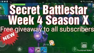 Fortnite Secret Battlestar Season X Week 4 Free Giveaway