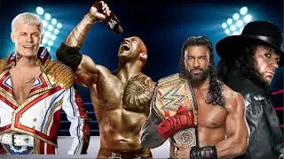 WWE Gauntlet Eliminator Match The Rock Vs Undertaker Vs Roman Reigns Vs Cody Rhodes 