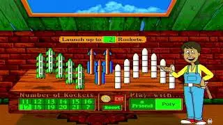 Math Workshop Deluxe (1997) Space Center Rocket Game With Poly