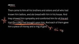 The Lord Gives and Takes Away: Job 19:11&ndash;42:12