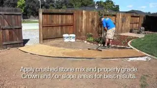 Crushed Stone Pathway featuring TechniSoil & EdgePro