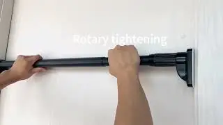 Adjustable White Stainless Steel Tension Telescopic, Drill-Free Installation with Simple Bracket