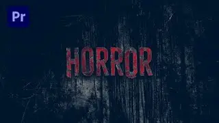 Premiere Pro Template: Horror Titles + Free Font