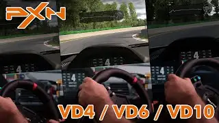 PXN VD4 / VD6 / VD10 - Direct Drive side by side FFB comparison (4 Nm vs. 6 Nm vs. 10 Nm) @ iRacing