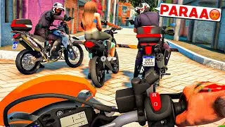 MEU IRMÃO DEU FUGA COM UMA MINA NA GARUPA DOS ROCAM | GTA V: VIDA REAL #566