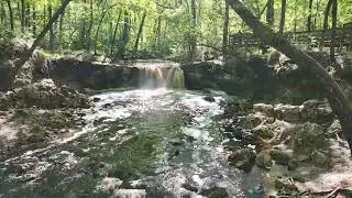 Drone video of Falling Creek Falls in Lake City, Florida