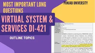 Virtual System and Services ourline  | Most Important Long  Questions | @InnovateiTzoneofficial