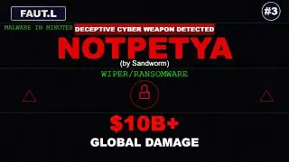 The $10 Billion Deception: NotPetya Analysis | FAUT.L: Malware in Minutes E03 | #Wiper #SupplyChain