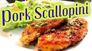 Pork scallopini with a lemon butter caper sauce !
