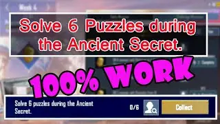 how to solve all anceint secret puzzle in pubg mobile! Solve 6 puzzels during the Ancient secrete.