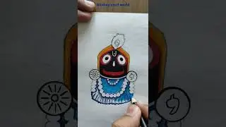 Shri Jagannath simple sketch!! Rath yatra special #jagannath #puri #god