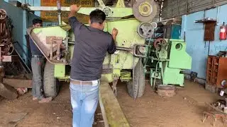 Harvester combine cutter bar repair || Harverster combine cutter bar Chadar repair full work done||