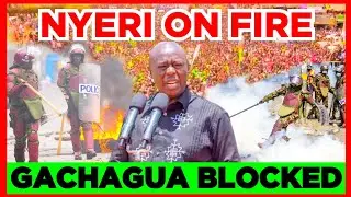 Ruto Kwisha! Total Shutdown as Gachagua Supporters clash with Ruto's Police in Nyeri Today! Wantam