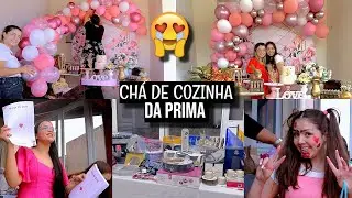 CHÁ DE COZINHA DA PRIMA (montando a decoração, brincadeiras e muito mais) ♥ - Bruna Paula