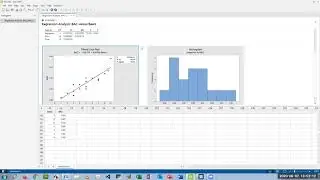 Simple Linear Regression in Minitab