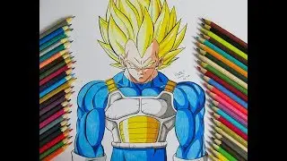 Speed Drawing - Super Vegeta | Dragon Ball Z