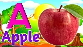 Phonics Song with TWO Words - A For Apple - ABC Alphabet Songs with Sounds for Children