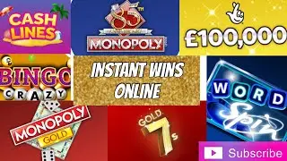 Instant Wins Online - Scratch Cards Online Monopoly Cash Lines Bingo & More 💥💥 PROFIT SESSION 💥💥