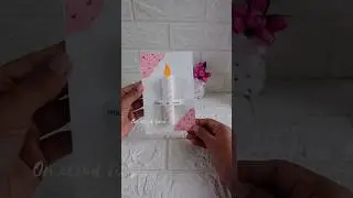 DIY Birthday candle card ✨💌#diycrafts #shorts #art
