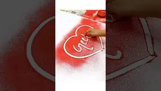 Tag name ❤️ Geeta | Name art | Easy rangoli design #shorts #viral #nameart #reel #video