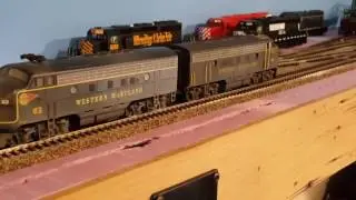 Speed matched Western Maryland F units.