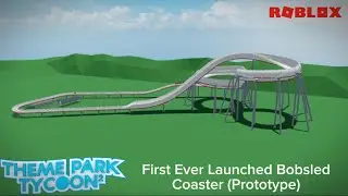 First Ever Launched Bobsled Coaster In Theme Park Tycoon 2 - Prototype
