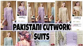 EMBROIDERY CUTWORK SUITS 👗💥✨️/PAKISTANI SUITS /ORGANZA DAMAN FULL HEAVY WORK ANY ENQUIRY 9966663541