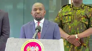 WATCH: CS MURKOMEN ADDRESSES KENYANS ON THE STATE SECURITY IN THE COUNTRY