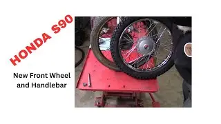 Honda S90 new Front Wheel and Handlebar installed