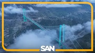 В Китае открылся самый высокий в мире мост высотой 2000 футов
