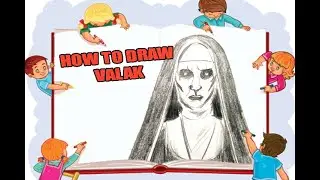 HOW TO DRAW VALAK | THE NUN HORROR MOVIE DRAWING | EASY DRAWING TUTORIAL STEP BY STEP