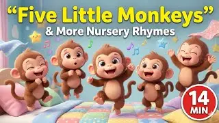 Five Little Monkeys Fun Remix & more Kids Songs 14 -Minutes Loop With Beat Variations & Dance Rhythm