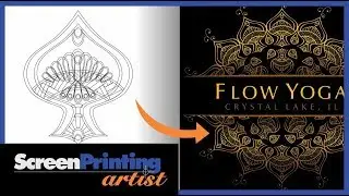 Creating a mandala yoga design in CorelDRAW