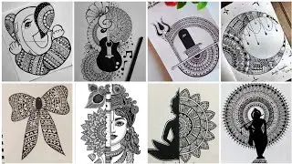 😍 New Mandala art designs for beginners || Mandala drawing idea's new ||