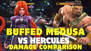 Buffed Medusa Vs Hercules Damage Comparison | Marvel Contest Of Champions