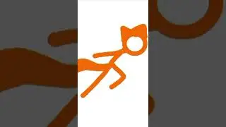 STICK-CAT MY FIRST ANIMATION! #cat #running #animation