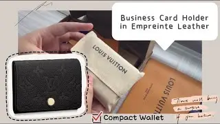 👜 Louis Vuitton 🖤 Empreinte Business Card Holder Unboxing || Malaysia 🇲🇾 || Aesthetic ASMR