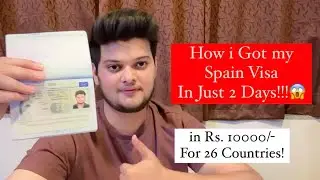 I got my spain visa in just 2 days in 10000/- only. Schenegan visa.