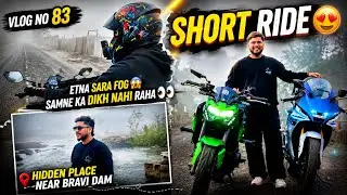 Etna Sara Fog😶&zwj;🌫️Samne ka Dikh Nahi Raha 👀 Hidden Place Newar Barvi Dam 😍 Short Ride Z900 1st Chalai