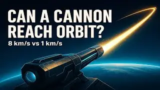 Could a Cannon Actually Launch Something Into Orbit? (The Real Physics)