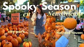 Spooky Season en New Orleans 👻🎃 | Pumpkin Patch, City Park & Casas Embrujadas 🕯️🍂