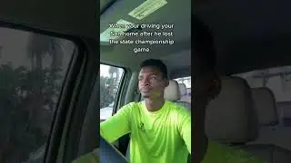 When you drive your son back after him losing the state championship Game🏈