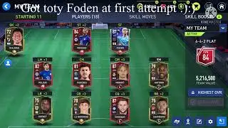 Got toty foden at first attempt 😳😌