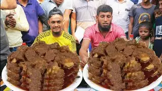 ৫মিনিটে দুইজনের মধ্যে ৪ কেজি গরুর গোস্ত খাওয়ার চ্যালেঞ্জ,‌4 kg of beef between two challenge