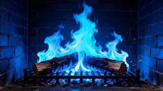 🔥 Fireplace Ambience LIVE &ndash; Blue Flames, Calm Fire Sounds & Cozy Vibes