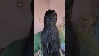 Coletas inversas en cascada ✨ truco que parece trenza espiga