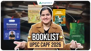 Books for UPSC CAPF AC 2026 | UPSC CAPF Booklist | UPSC CAPF Preparation | Anuj Jindal