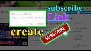 How To Make a YouTube POP-UP Subscribe Link  Create