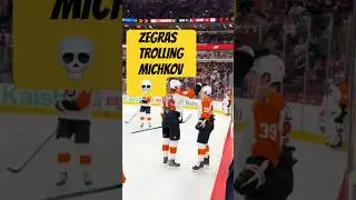 Trevor Zegras Trolling Matvei Michkov 💀 #hockey #nhl #flyers #nhl #fyp